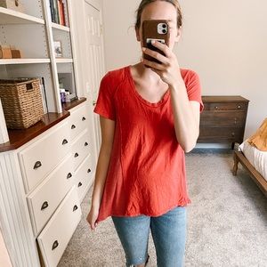 T.la red top, Anthropologie, women’s size small